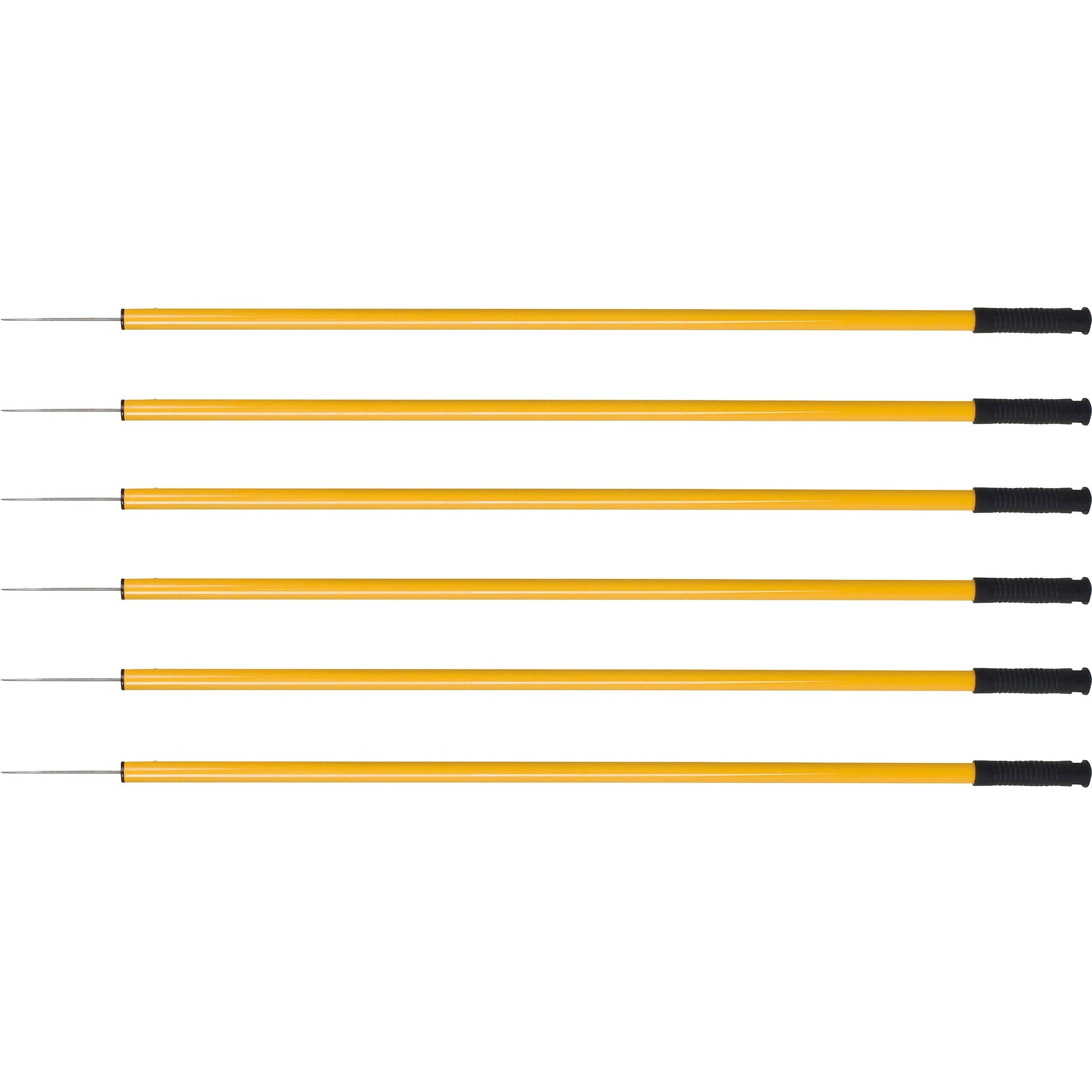 Ettore Trash Picker - 44" Reach - Lightweight, Ergonomic Handle, Safety Guard, Extended Tip - Steel - Gold - 6 / Carton