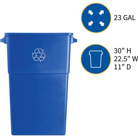 Genuine Joe 23 Gallon Recycling Container - Alternate-Image1