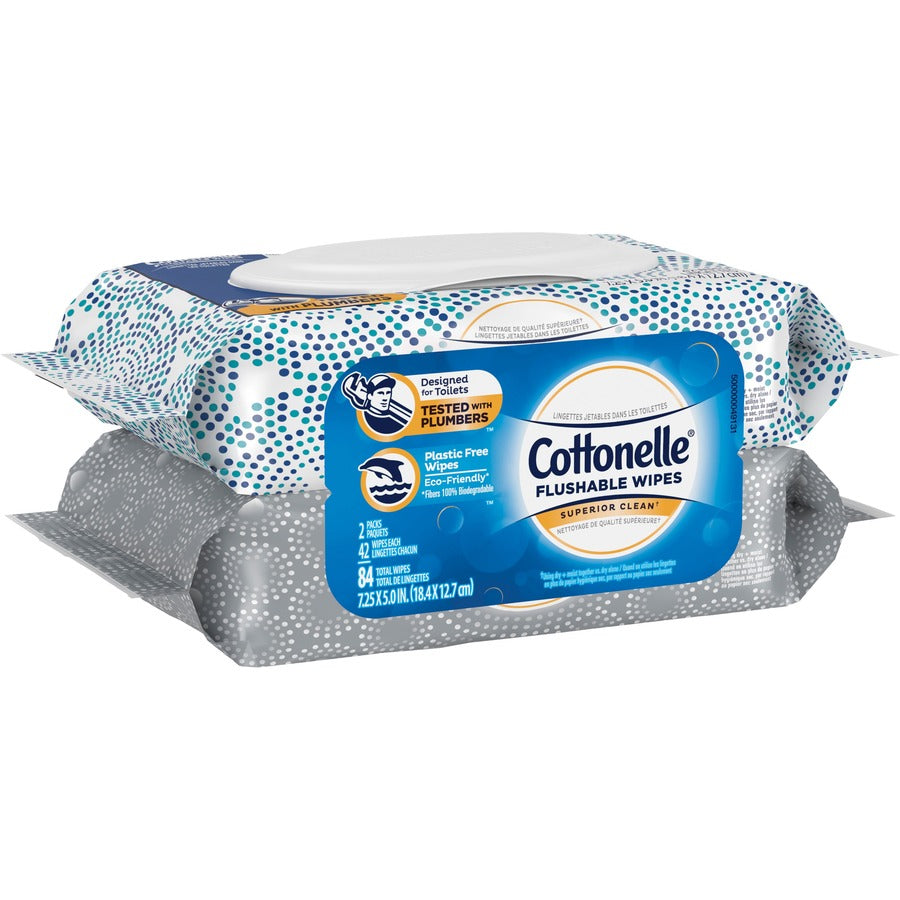 Cottonelle Flushable Wet Wipes - Right