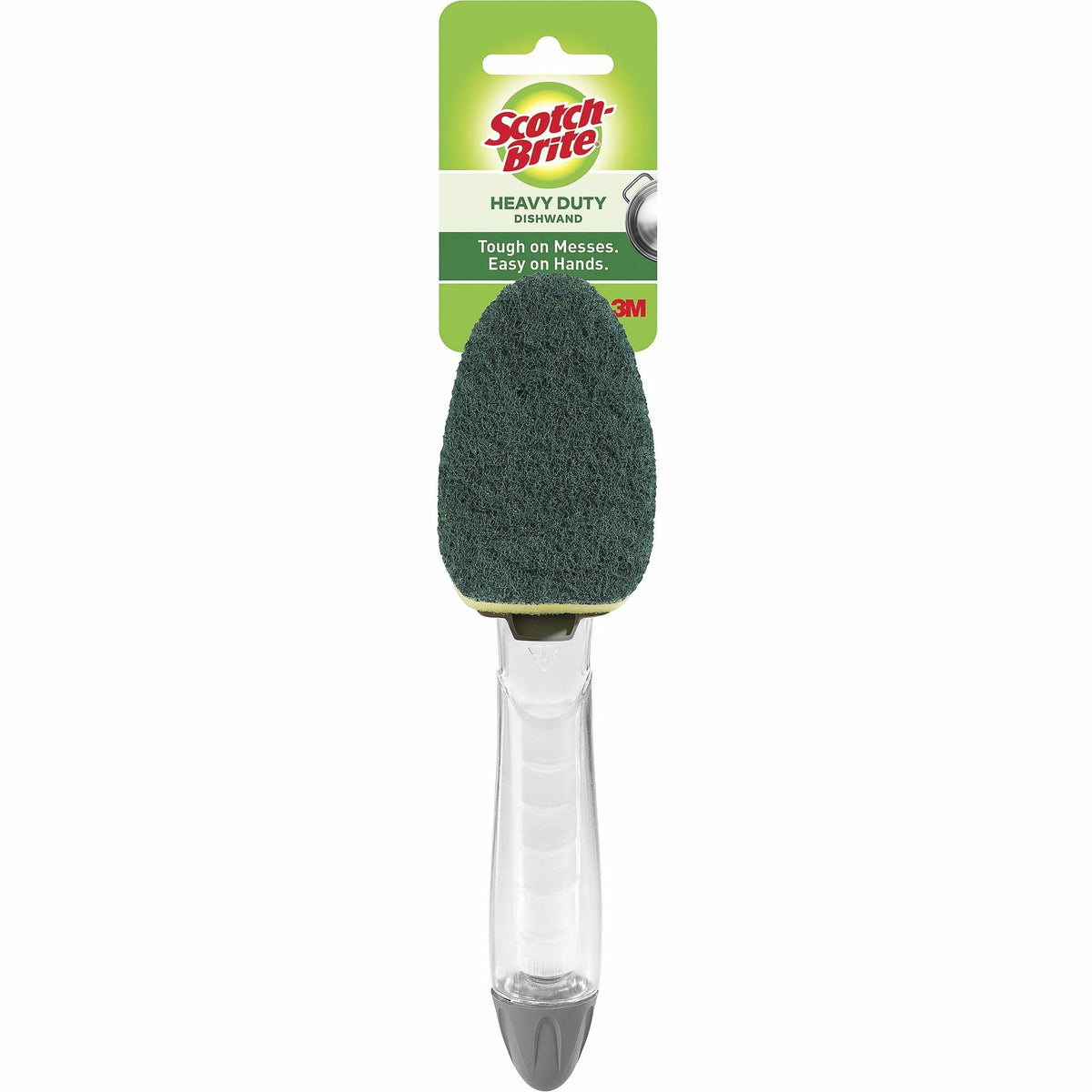 Scotch-Brite Heavy-Duty Dishwand - 4 / Carton - Plastic - Green