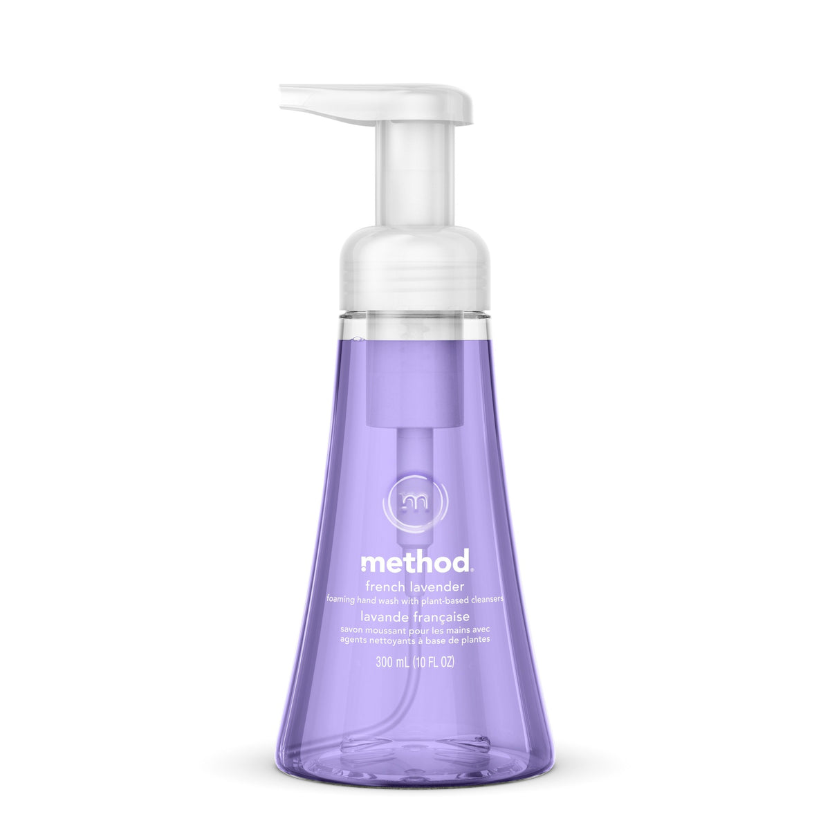 Method Foaming Hand Soap - French Lavender Scent - 10 fl oz - Pump Bottle Dispenser - Dirt Remover - Hand - Lavender - Paraben-free, Phthalate-free, Triclosan-free - 6 / Carton