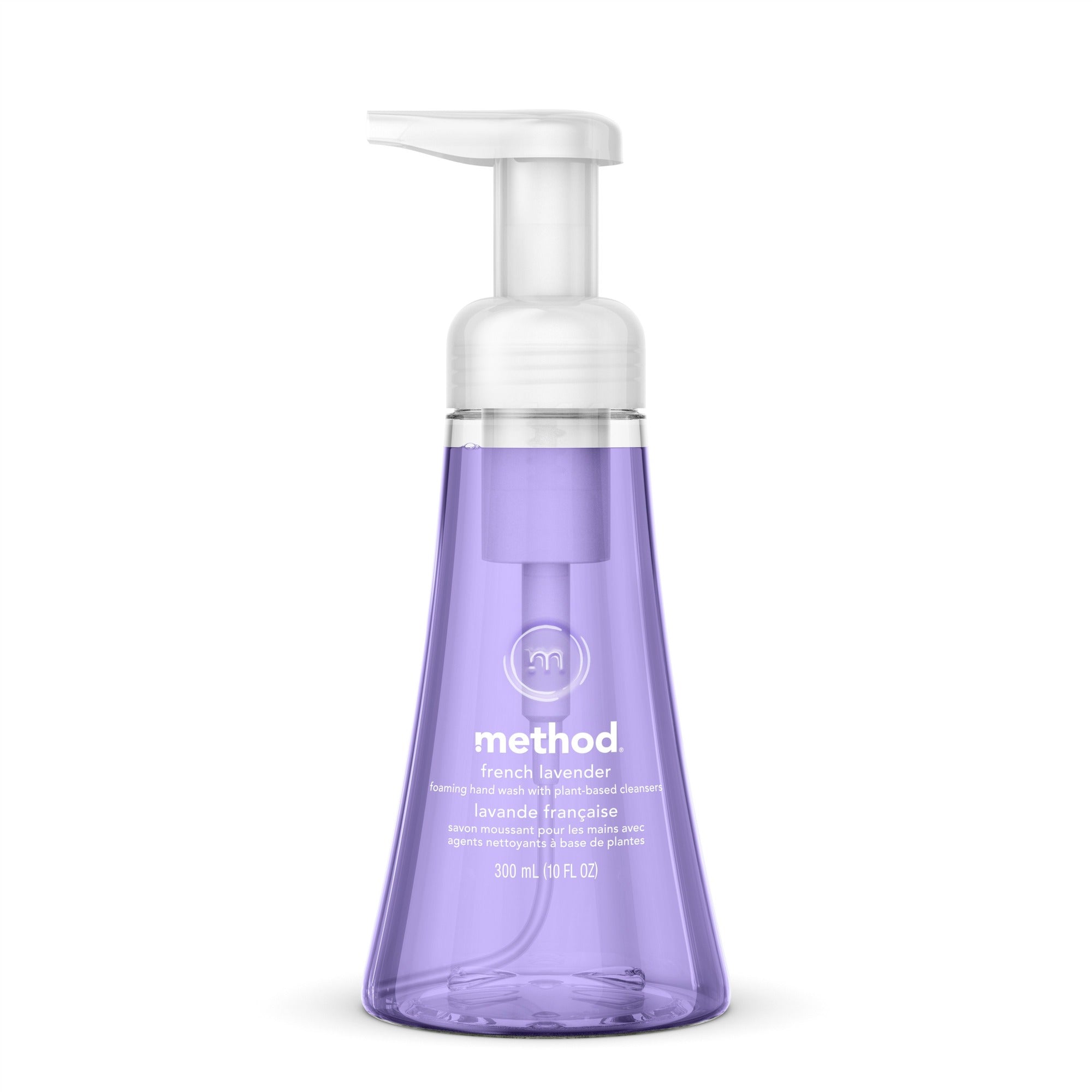 Method Foaming Hand Soap - French Lavender Scent - 10 fl oz - Pump Bottle Dispenser - Dirt Remover - Hand - Lavender - Paraben-free, Phthalate-free, Triclosan-free - 6 / Carton