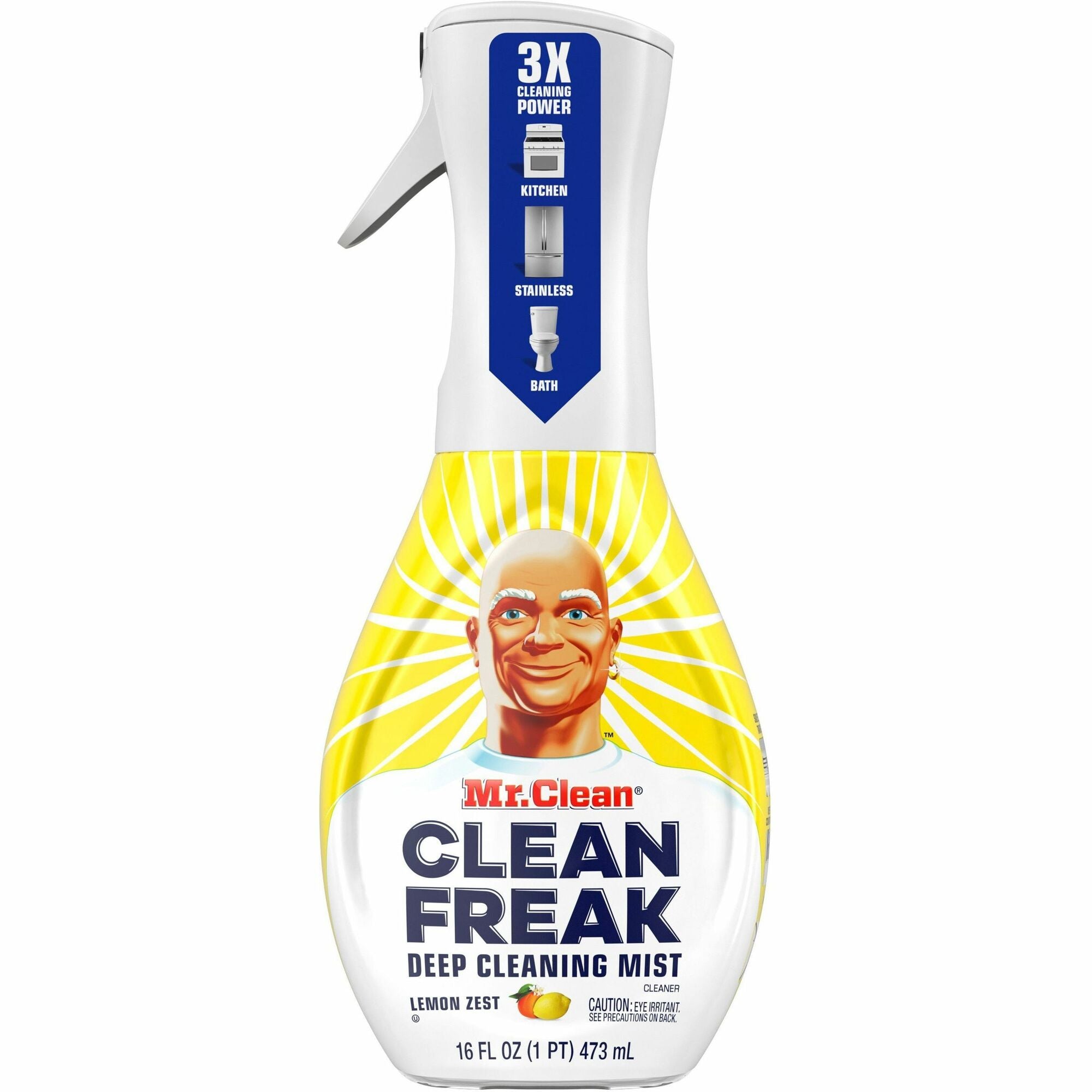 Mr. Clean Deep Cleaning Mist - 16 fl oz (0.5 quart) - Lemon Zest Scent - Easy to Use, Disinfectant, Deodorize, Phosphate-free - Multi - 6 / Carton