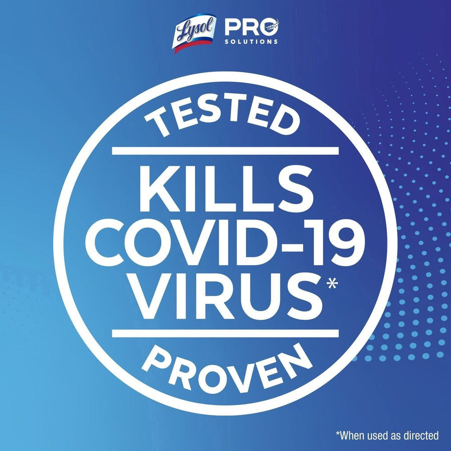 Lysol Dual Action Wipes - For Multi Surface - Citrus Scent - Recommended For: Stain Remover - White/Purple - 35/Tub - 12 / Carton