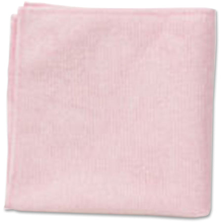 Rubbermaid Commercial Microfiber Cleaning Cloths - Light-Duty Germs & Microbe Remover - Red 24/Bag - Sponges Pads Wipers