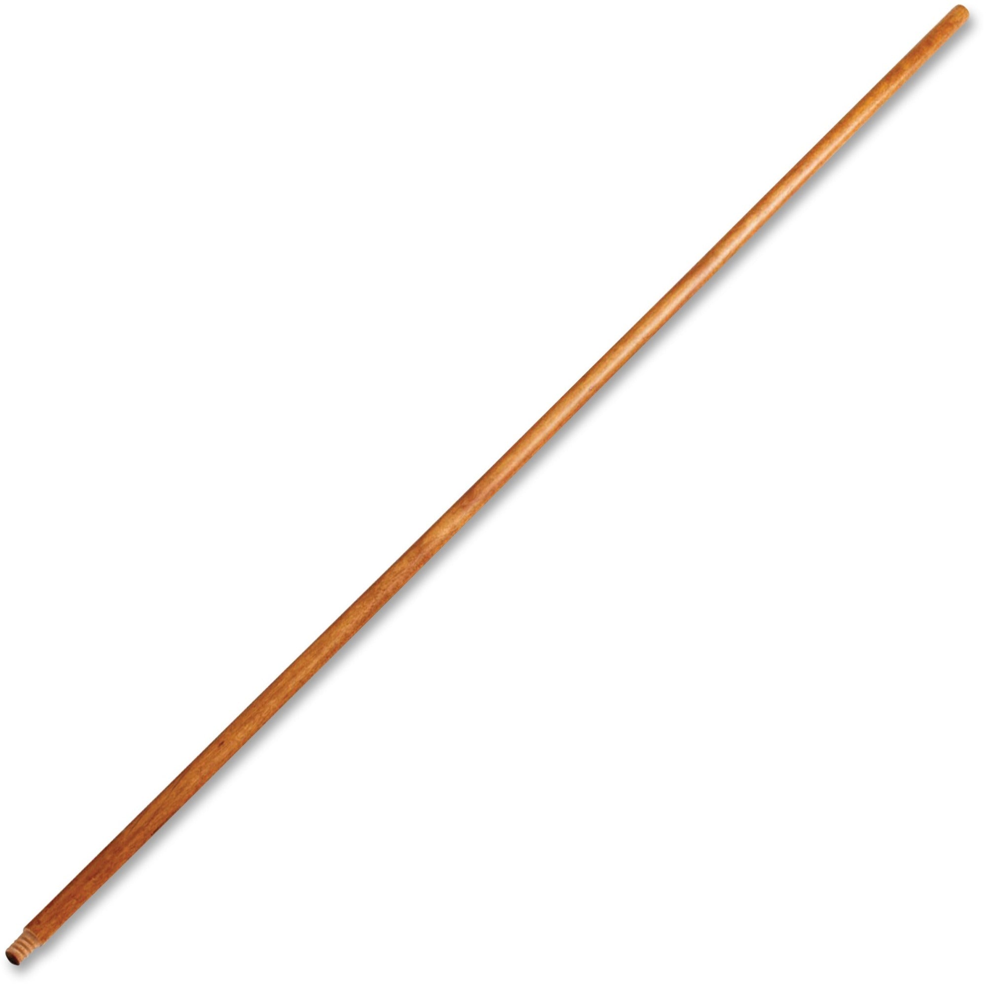 Rubbermaid Commercial Lacquered Wood Broom Handle - 60" Length x 1.30" Diameter - Natural - Lacquered Wood - 12 / Carton