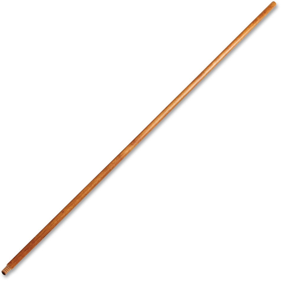 Rubbermaid Commercial Lacquered Wood Broom Handle - 60" Length x 1.30" Diameter - Natural - Lacquered Wood - 12 / Carton