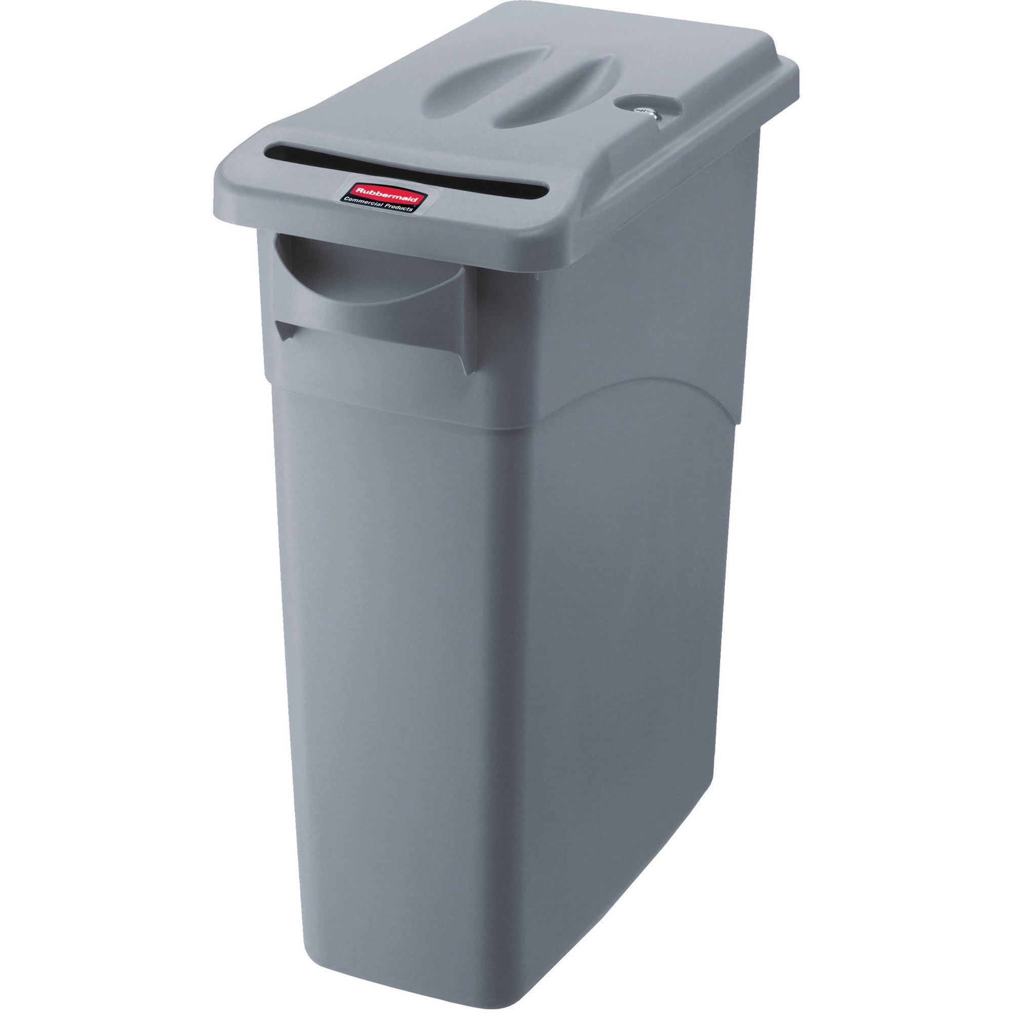 Rubbermaid Commercial Slim Jim Confidential Document Containers w/Lids - 2000