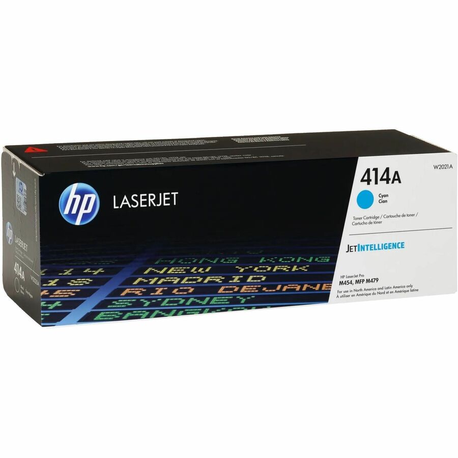 HP 414A (W2021A) Original Laser Toner Cartridge - Cyan - 1 Each - Alternate-Image2