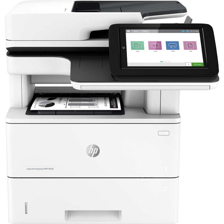 HP LaserJet M528dn Laser Multifunction Printer - Monochrome - Front