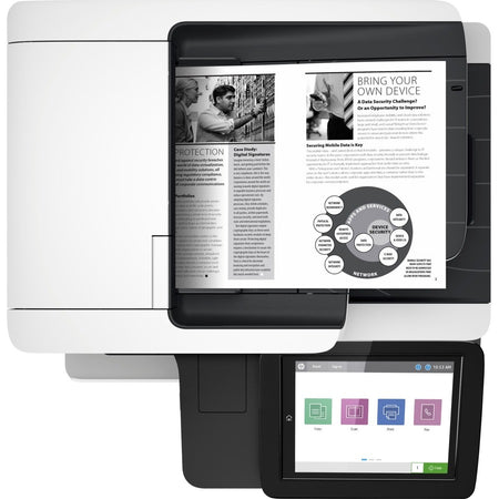 HP LaserJet M528dn Laser Multifunction Printer - Monochrome - Top