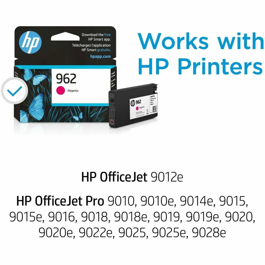 HP 962 (3HZ97AN) Original Standard Yield Inkjet Ink Cartridge - Magenta - 1 Each - Alternate-Image1