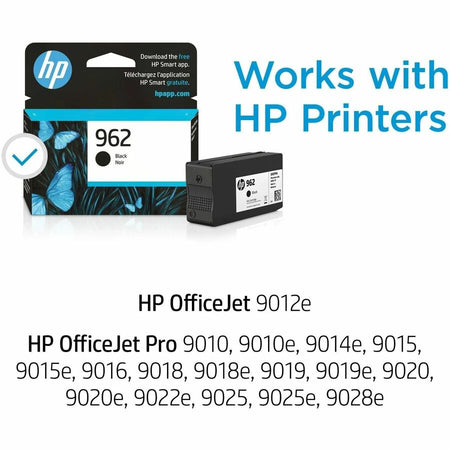 HP 962 (3HZ99AN) Original Standard Yield Inkjet Ink Cartridge - Black - 1 Each - Alternate-Image1