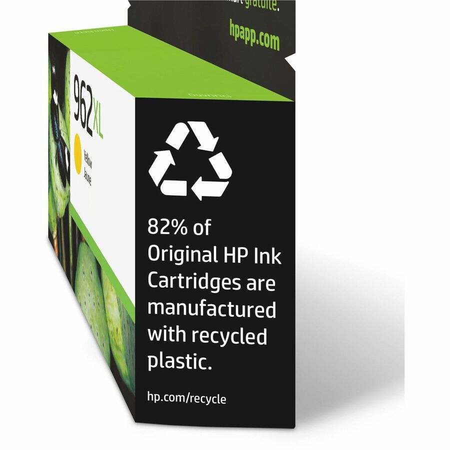 HP 962XL (3JA02AN) Original High Yield Inkjet Ink Cartridge - Yellow - 1 Each - Left