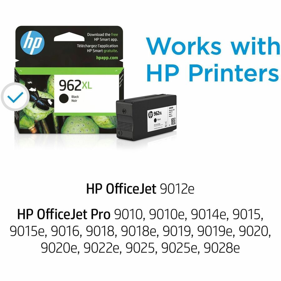 HP 962XL (3JA03AN) Original High Yield Inkjet Ink Cartridge - Black - 1 Each - Alternate-Image4