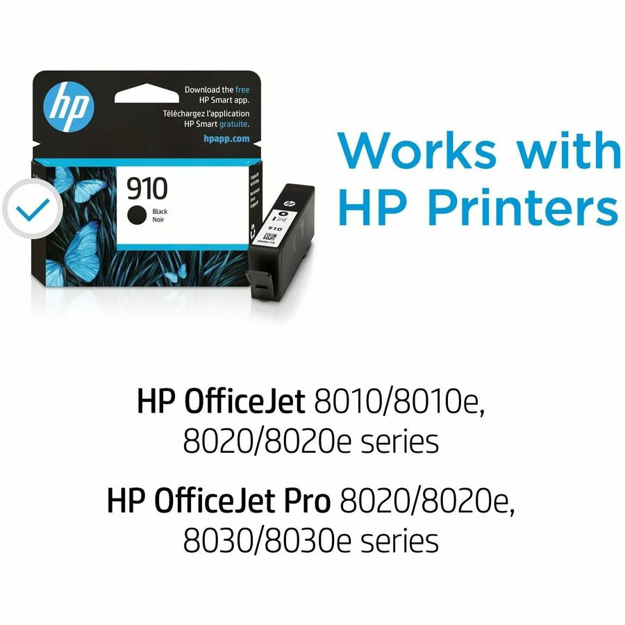 HP 910 (3YL61AN) Original Standard Yield Inkjet Ink Cartridge - Black - 1 Each - Alternate-Image8