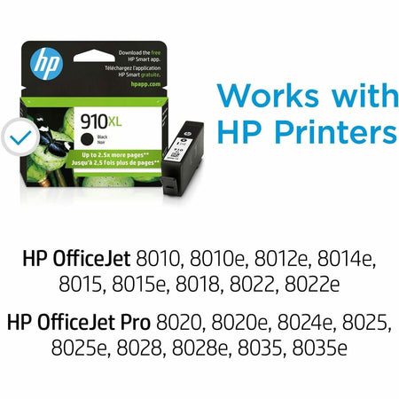 HP 910XL (3YL65AN) Original High Yield Inkjet Ink Cartridge - Black - 1 Each - Alternate-Image3