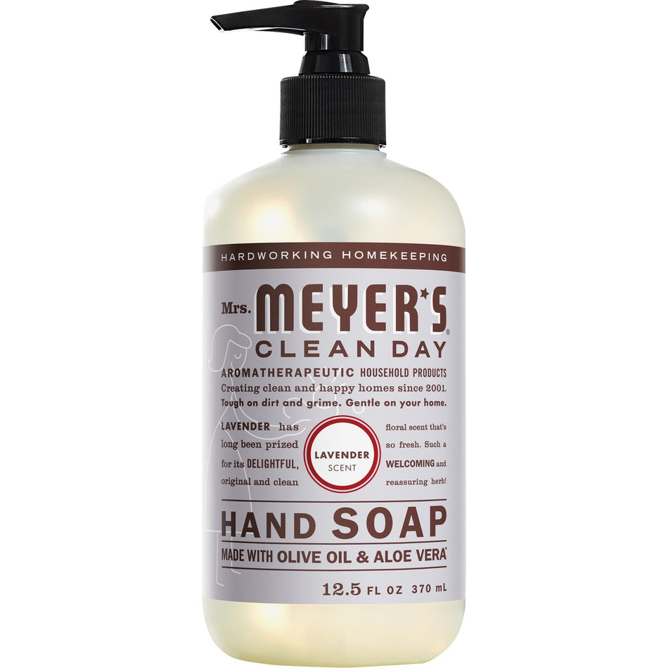 Mrs. Meyer's Hand Soap - Lavender Scent - 12.50 fl oz - Dirt Remover, Grime Remover - Hand - Moisturizing - Multicolor - Non-drying, Paraben-free, Phthalate-free, Cruelty-free - 1 Each