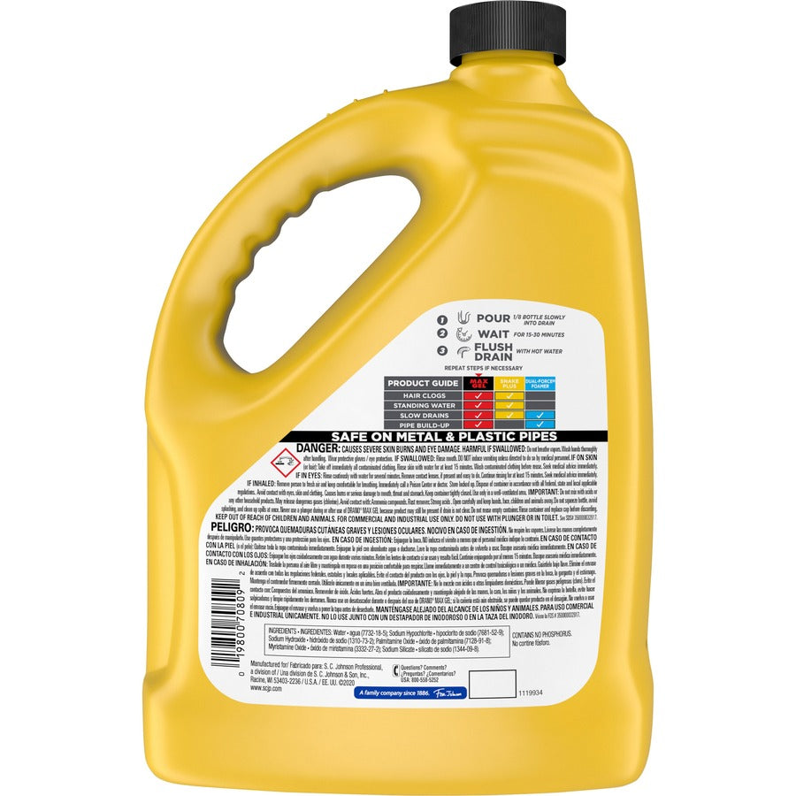 Drano Max Gel Clog Remover - Rear