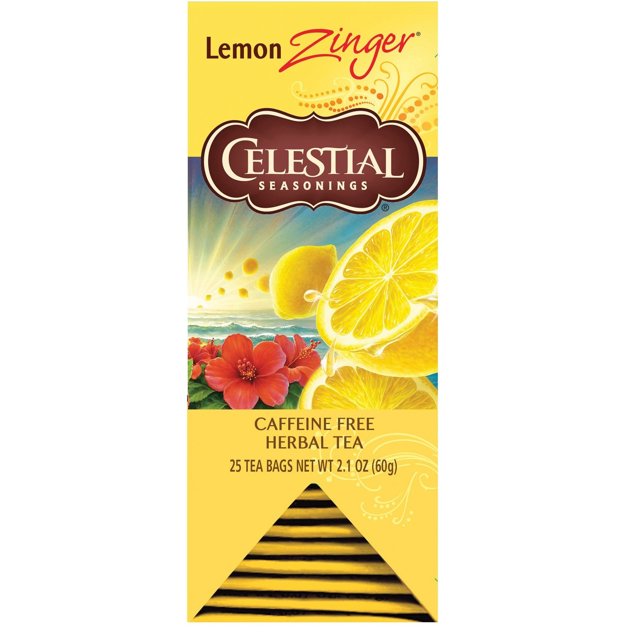 Celestial Seasonings® Lemon Zinger Herbal Tea Bag - Herbal Tea - 25 / Box