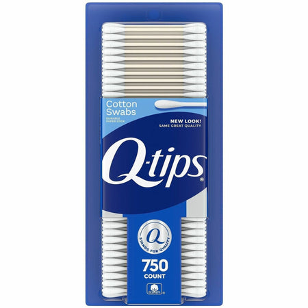 Q-tips Cotton Swabs - White - Cotton - 750 / Pack