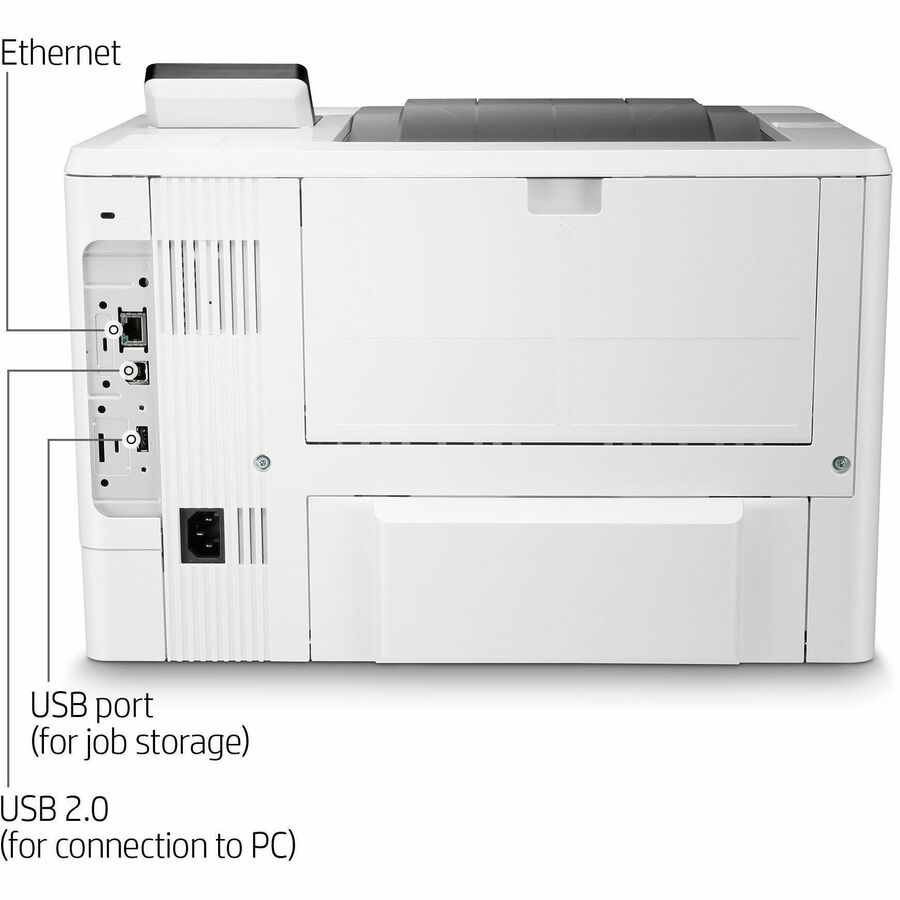 HP LaserJet Enterprise M507 M507n Desktop Laser Printer - Monochrome - Alternate-Image2