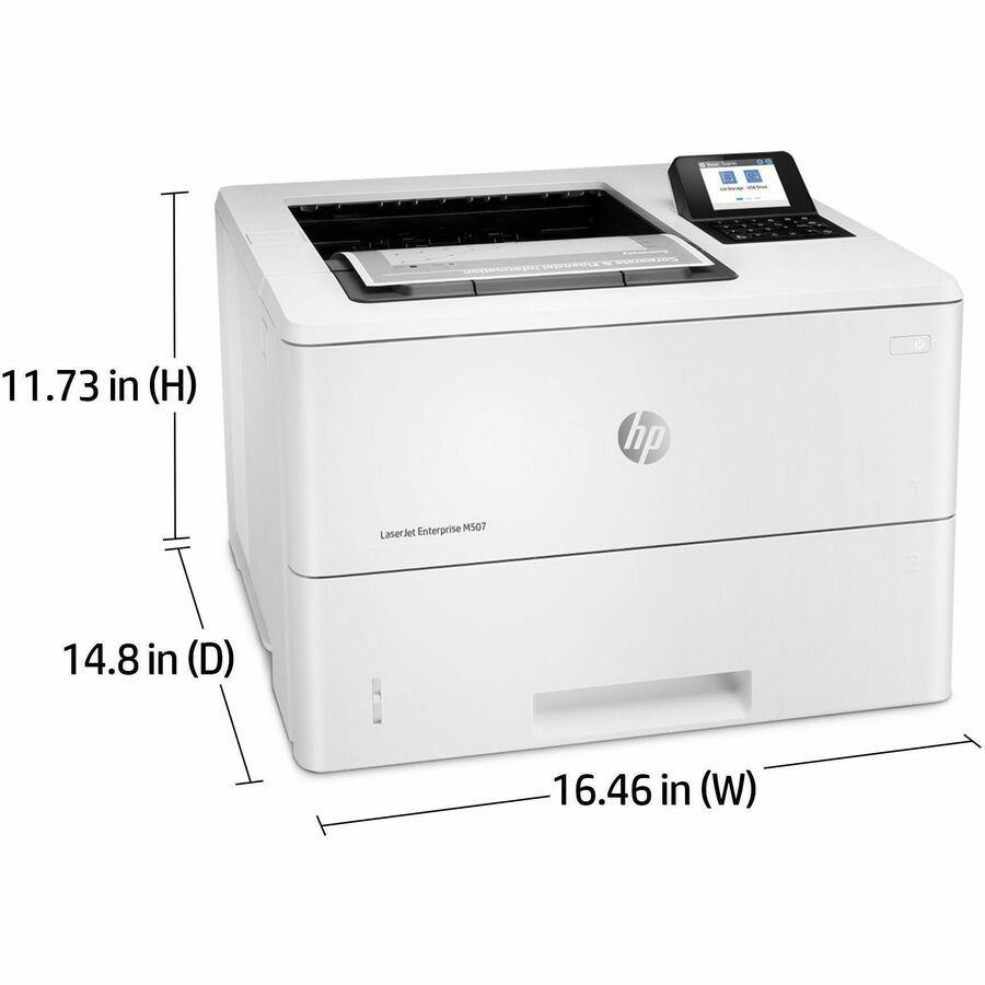HP LaserJet Enterprise M507 M507dn Desktop Laser Printer - Monochrome - Alternate-Image15