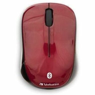 Verbatim Bluetooth Multi-Trac LED Tablet Mouse - Blue LED/Optical - Wireless - Bluetooth - Garnet - 1600 dpi - 3 Button(s) - Symmetrical - 1 Each