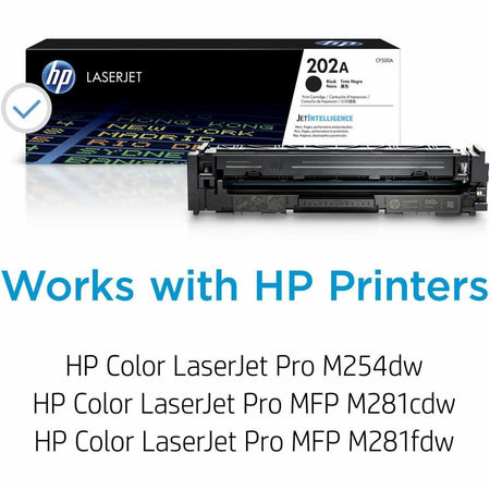 HP 202A (CF500AM) Original Laser Toner Cartridge - Cyan, Magenta, Yellow - 3 / Carton - Alternate-Image1