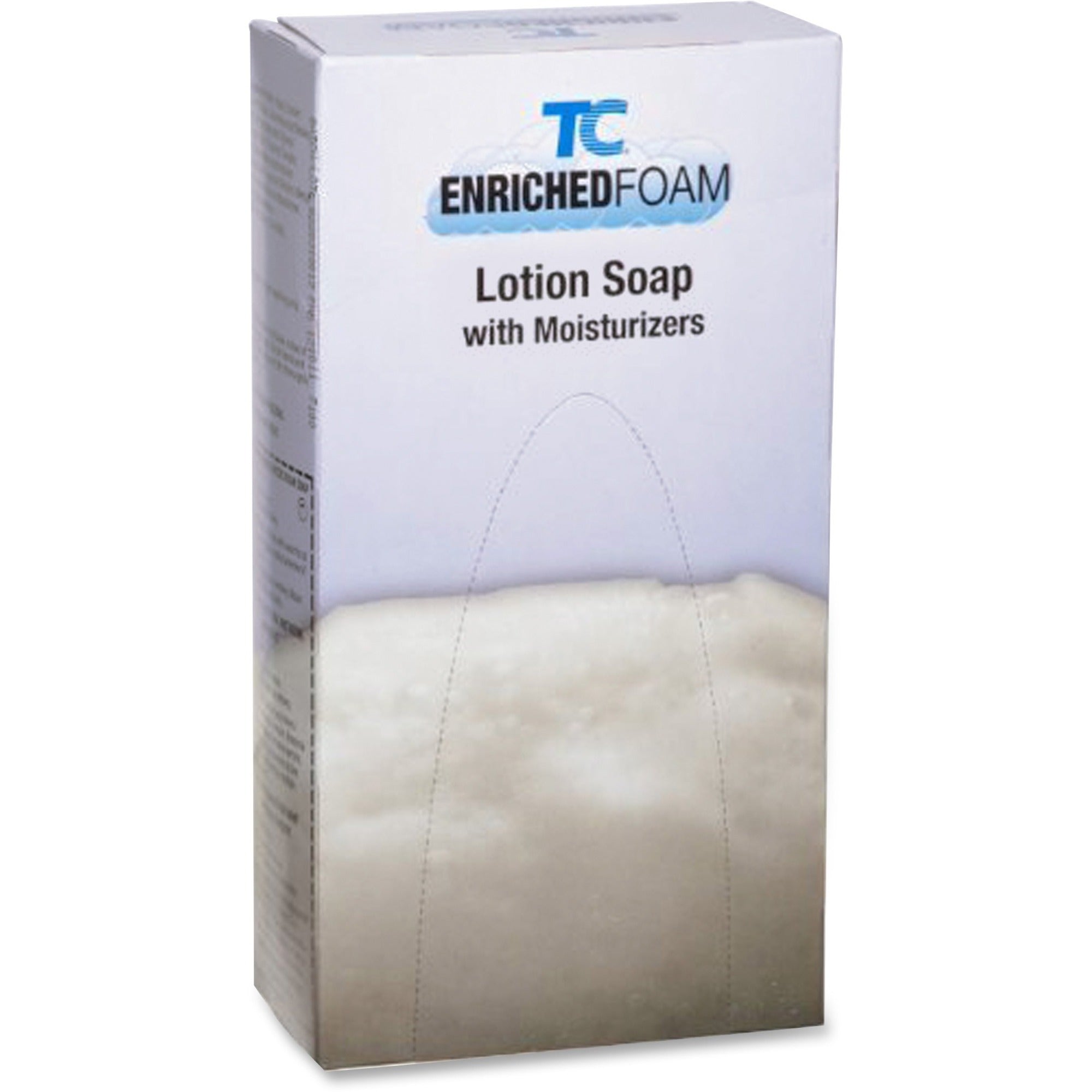 Rubbermaid Commercial TC Refill 800ml Foam Lotion Soap - 27.05 fl oz - Pump Bottle Dispenser - Hand - Moisturizing - White - 6 / Carton