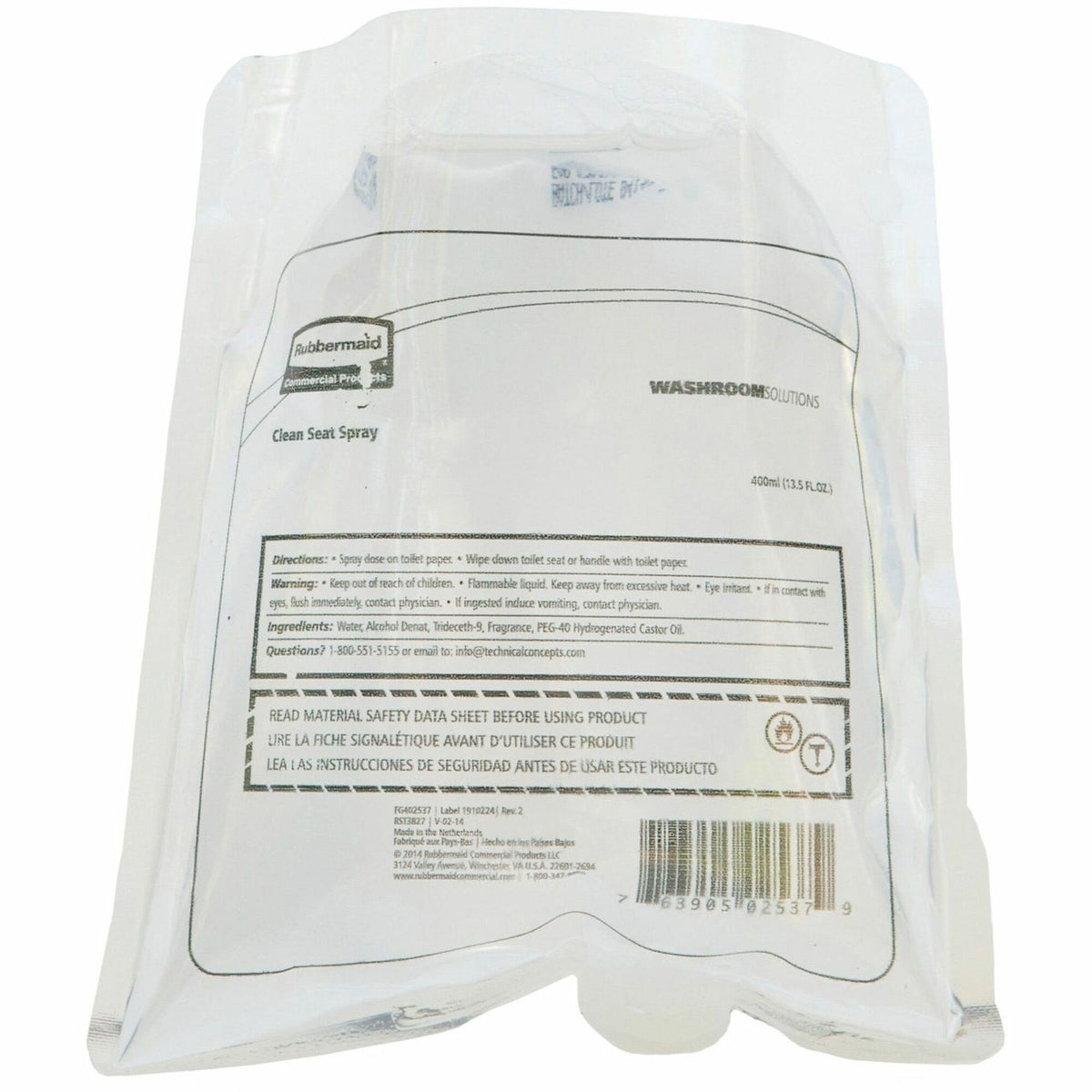 Rubbermaid Commercial Clean Seat Refill Spray - 2000