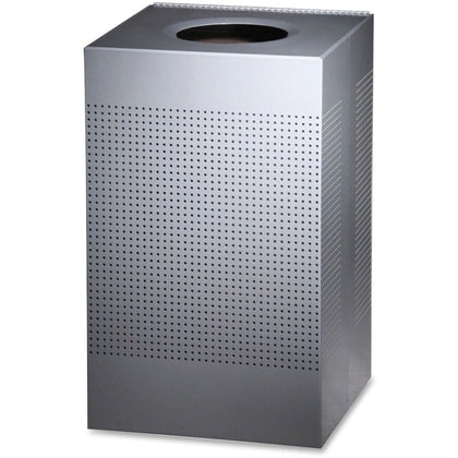 Rubbermaid Commercial Silhouettes Waste Container - 20 Gallon Square Steel Bin - Containers & Lids