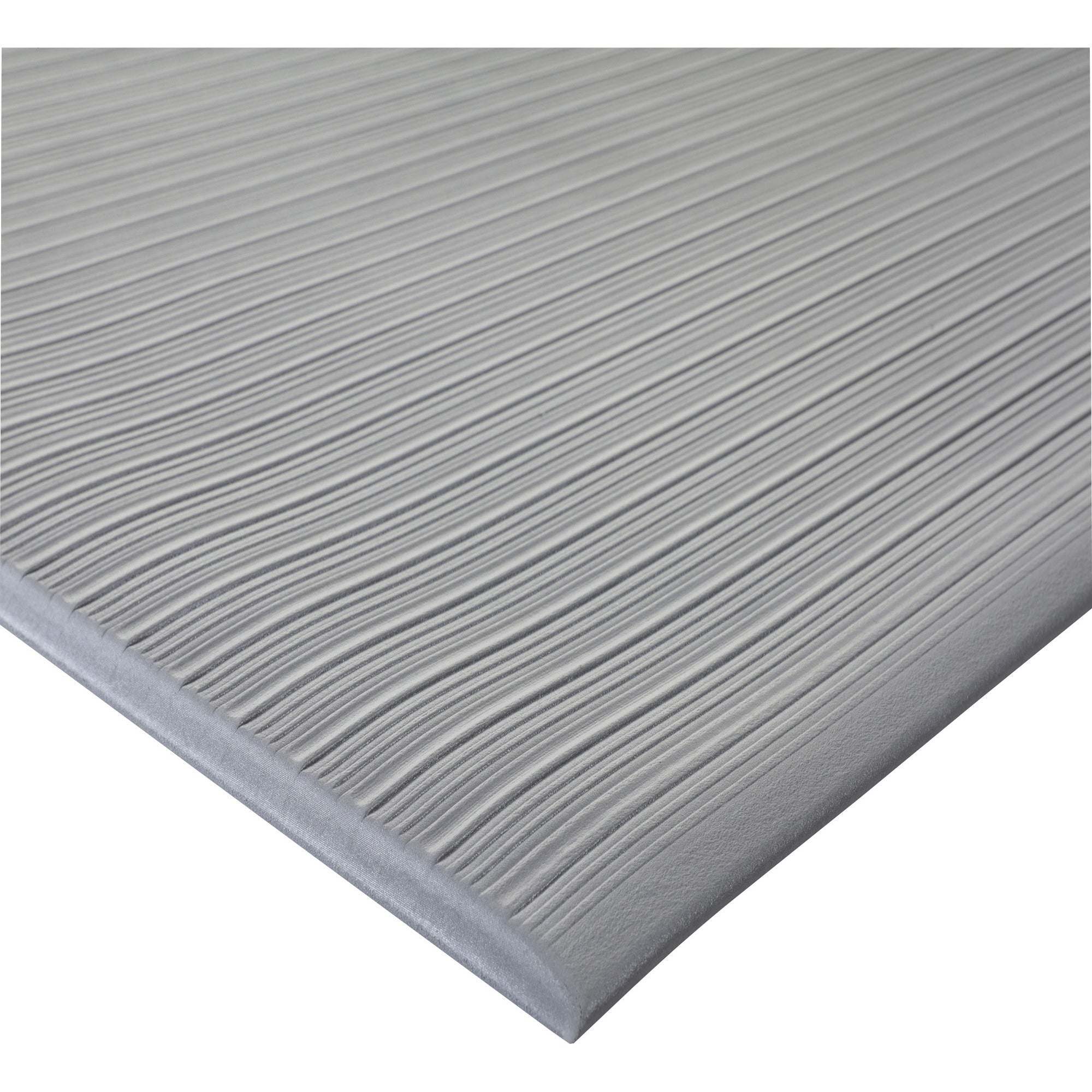 Genuine Joe Air Step Mat - Multipurpose - 36" Length x 24" Width x 0.375" Thickness - Rectangular - Vinyl Foam - Gray - 1 Each