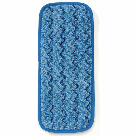 Rubbermaid Commercial Hygen 11" Microfiber Wet Mop - 13.75" Width x 0.50" Height MicroFiber Head - Hook & Loop Backing, Durable - Blue - 1 Each