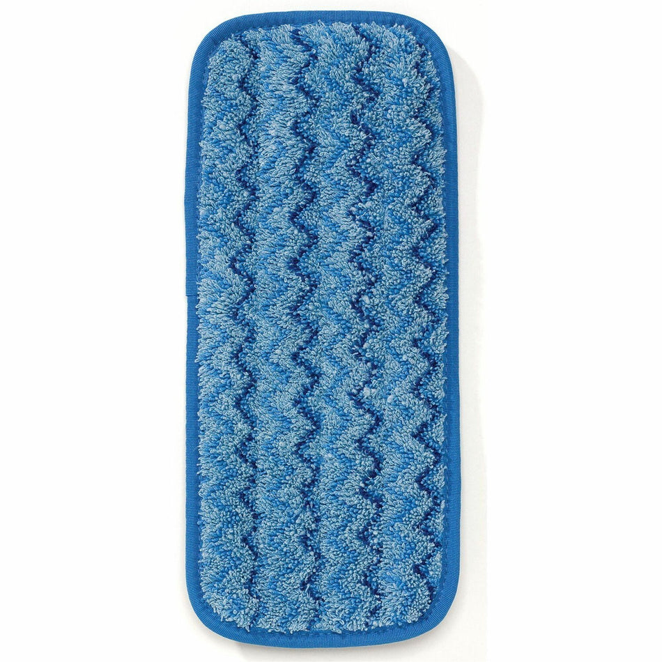 Rubbermaid Commercial Hygen 11" Microfiber Wet Mop - 13.75" Width x 0.50" Height MicroFiber Head - Hook & Loop Backing, Durable - Blue - 1 Each