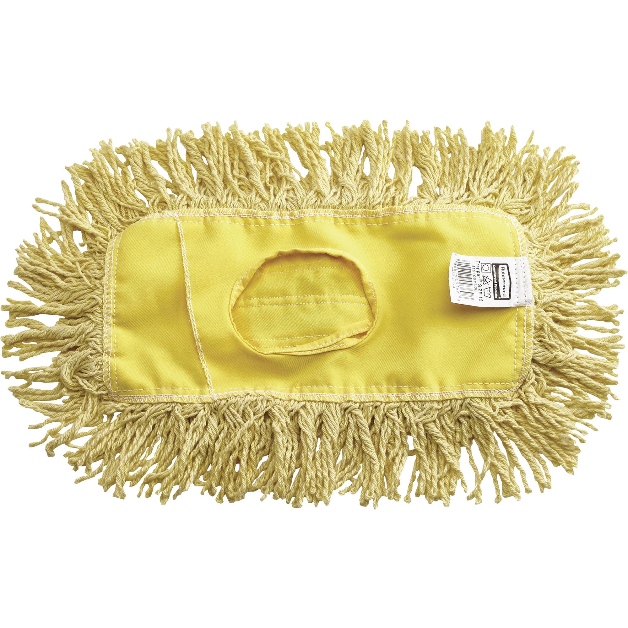 Rubbermaid Commercial Trapper Blend Dust Mop - 5" Width x 24" Length - Yarn, Cotton, Plastic - 1 Each
