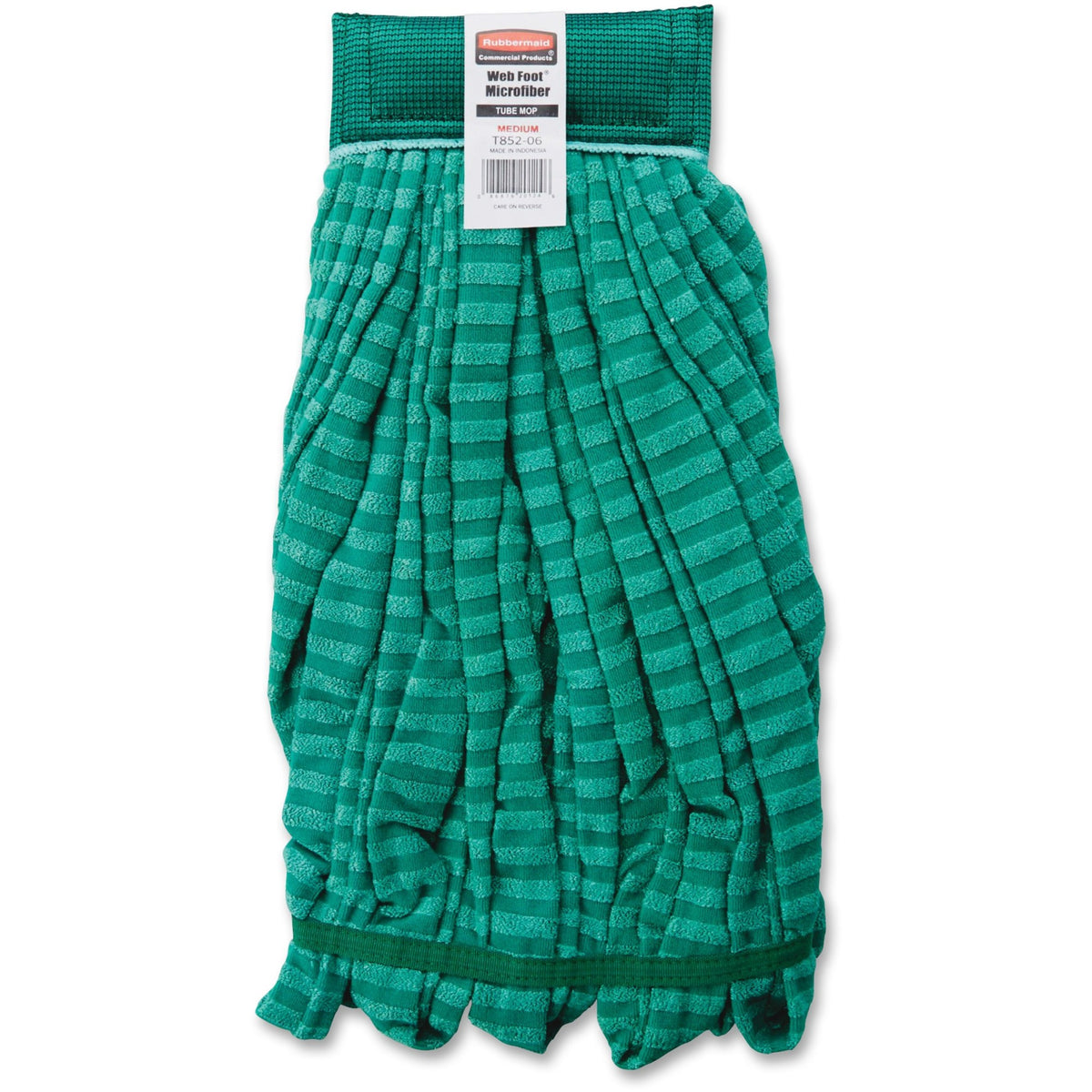 Rubbermaid Commercial 5" Headband Microfiber Tube Mop - Medium - MicroFiber, PVC - 6 / Carton