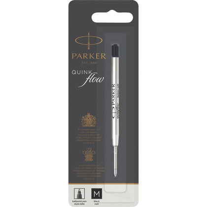 Parker Quinkflow Ballpen Refill: Medium Point Black Ink - Smooth Writing - Refills