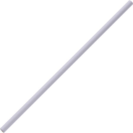Genuine Joe Paper Straw - 0.3" Length x 0.3" Width x 7.3" Height - Paper - White - 500 / Box