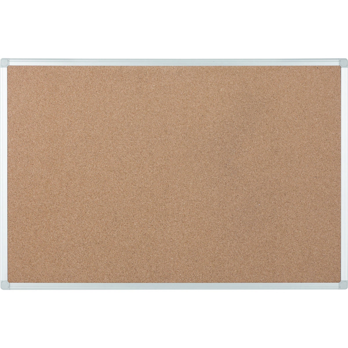 MasterVision Ayda Cork Bulletin Board - 0.50" Board Height x 18" Board Width x 24" Board Depth - Cork Surface - Self-healing, Durable, Resilient, Heavy-gauge - Aluminum Frame - 1 Each