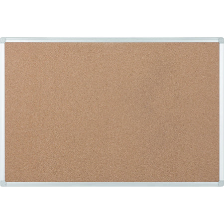 MasterVision Ayda Cork Bulletin Board - 0.50" Board Height x 24" Board Width x 36" Board Depth - Cork Surface - Self-healing, Durable, Resilient, Heavy-gauge - Aluminum Frame - 24" Height x 36" Width x 0.5" Depth - 1 Each