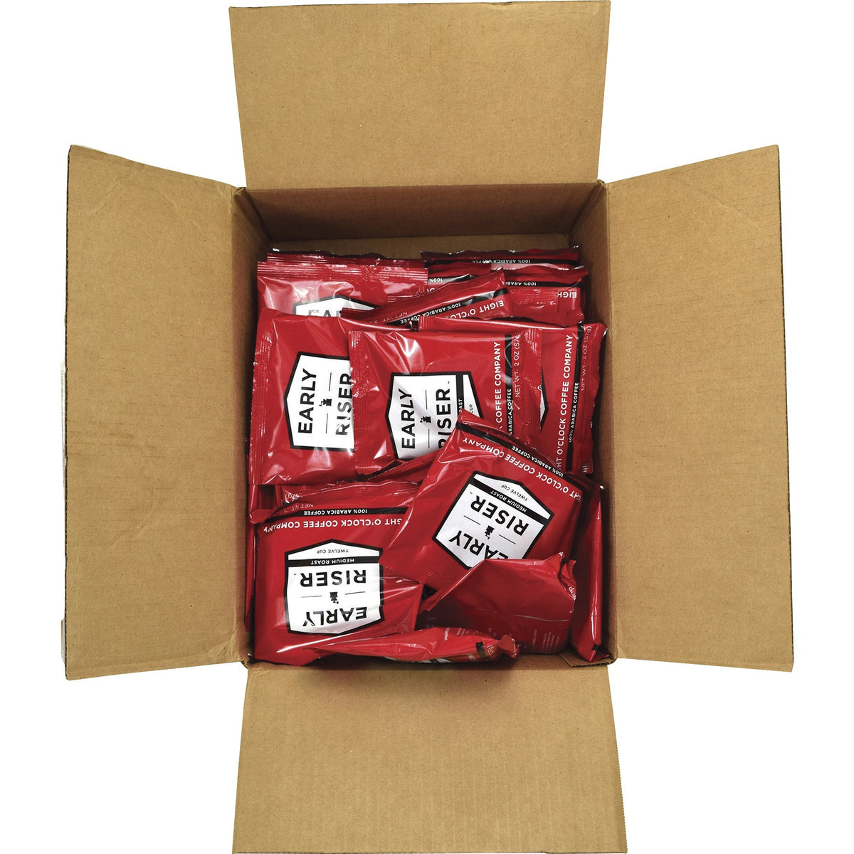 Eight O'Clock Early Riser Regular Coffee - Regular - Medium - 2 oz - Arabica - 48 / Carton