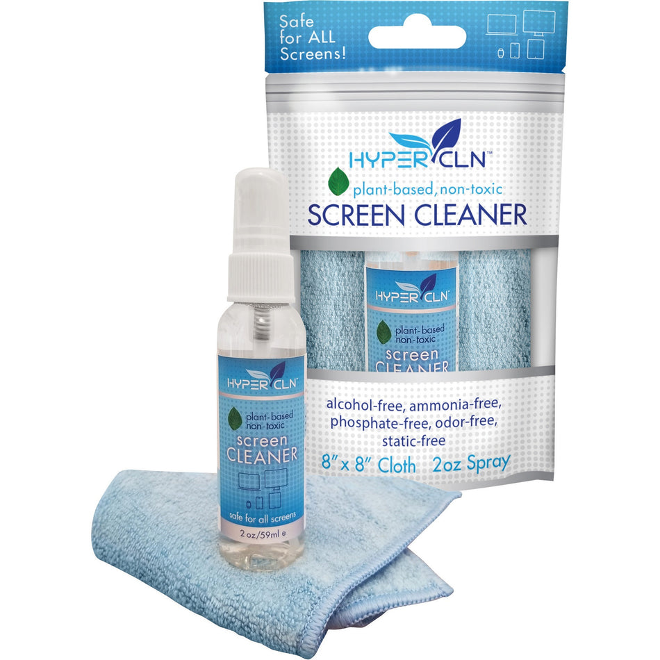 Falcon HyperClean Plant-based Screen Cleaner Kit - For Multipurpose - 2 fl oz - Anti-static, Non-toxic, Non-alcohol, Ammonia-free, Phosphate-free, Scratch-freeSpray Bottle - 1 Kit