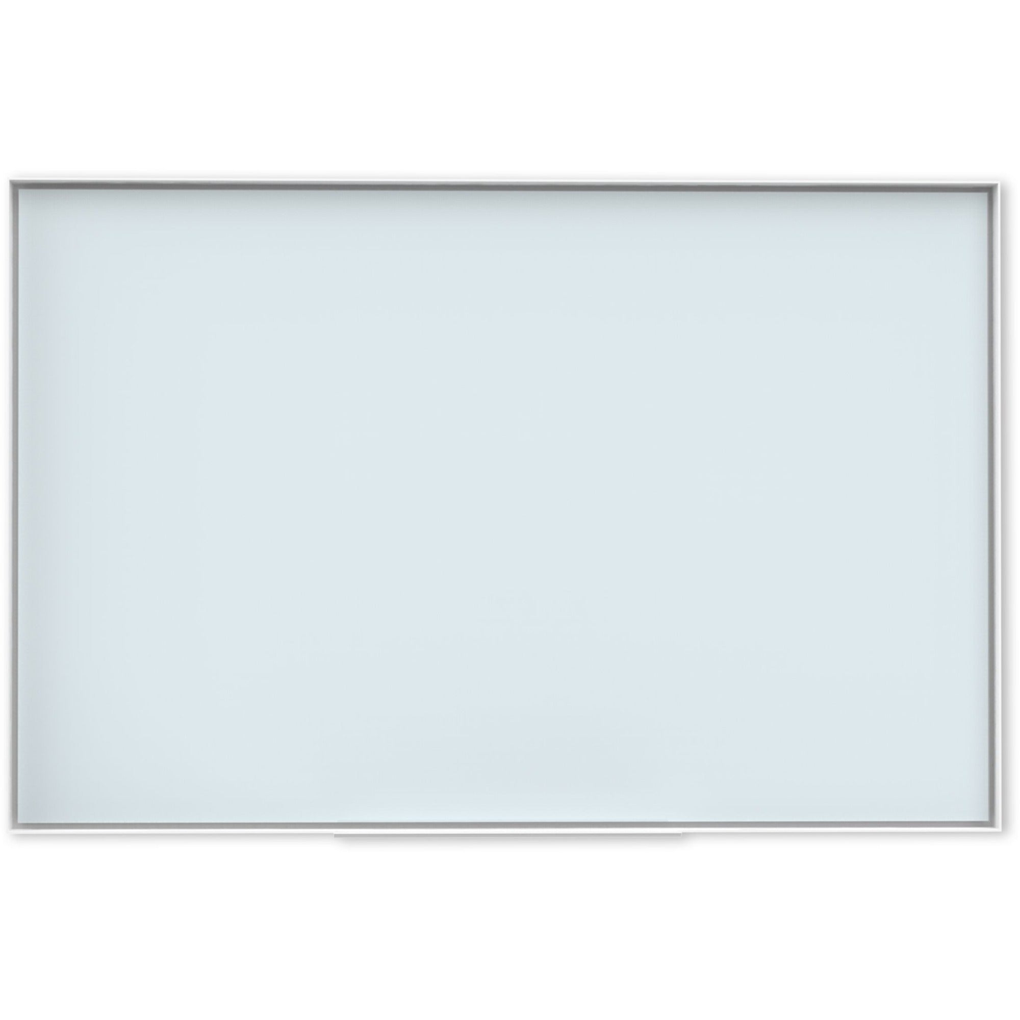U Brands Glass Non-Magnetic Dry-Erase Board - 36" (3 ft) Width x 24" (2 ft) Height - Frosted White Tempered Glass Surface - White Aluminum Frame - Rectangle - Horizontal/Vertical - 1 Each