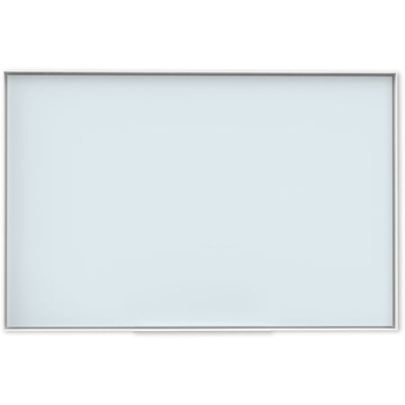 U Brands Glass Non-Magnetic Dry-Erase Board - 36" (3 ft) Width x 24" (2 ft) Height - Frosted White Tempered Glass Surface - White Aluminum Frame - Rectangle - Horizontal/Vertical - 1 Each