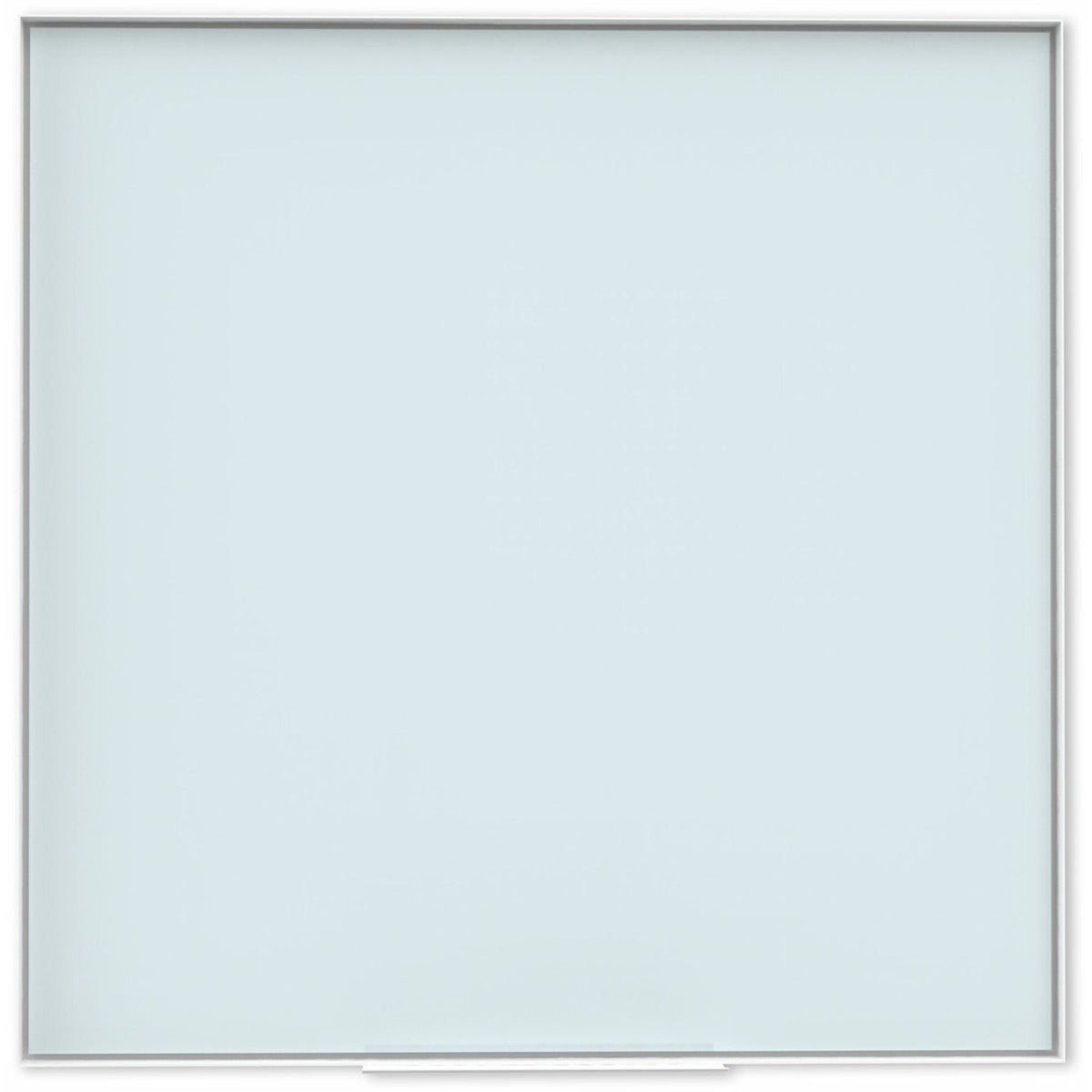 U Brands Glass Non-Magnetic Dry-Erase Board - 36" (3 ft) Width x 36" (3 ft) Height - Frosted White Tempered Glass Surface - White Aluminum Frame - Square - Horizontal/Vertical - 1 Each
