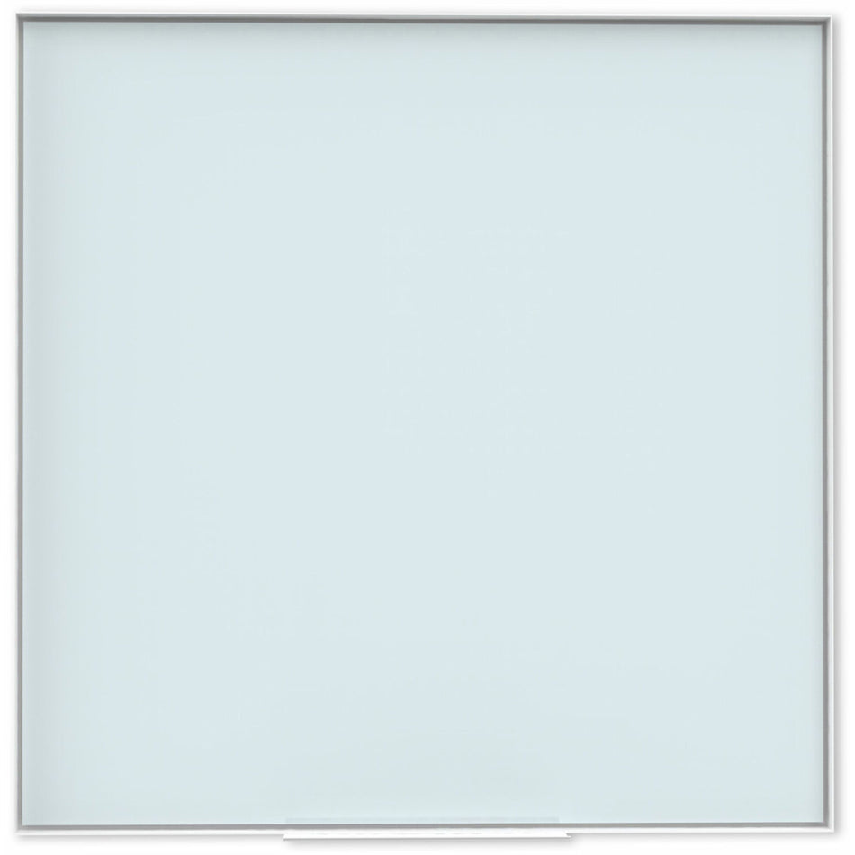 U Brands Glass Non-Magnetic Dry-Erase Board - 36" (3 ft) Width x 36" (3 ft) Height - Frosted White Tempered Glass Surface - White Aluminum Frame - Square - Horizontal/Vertical - 1 Each