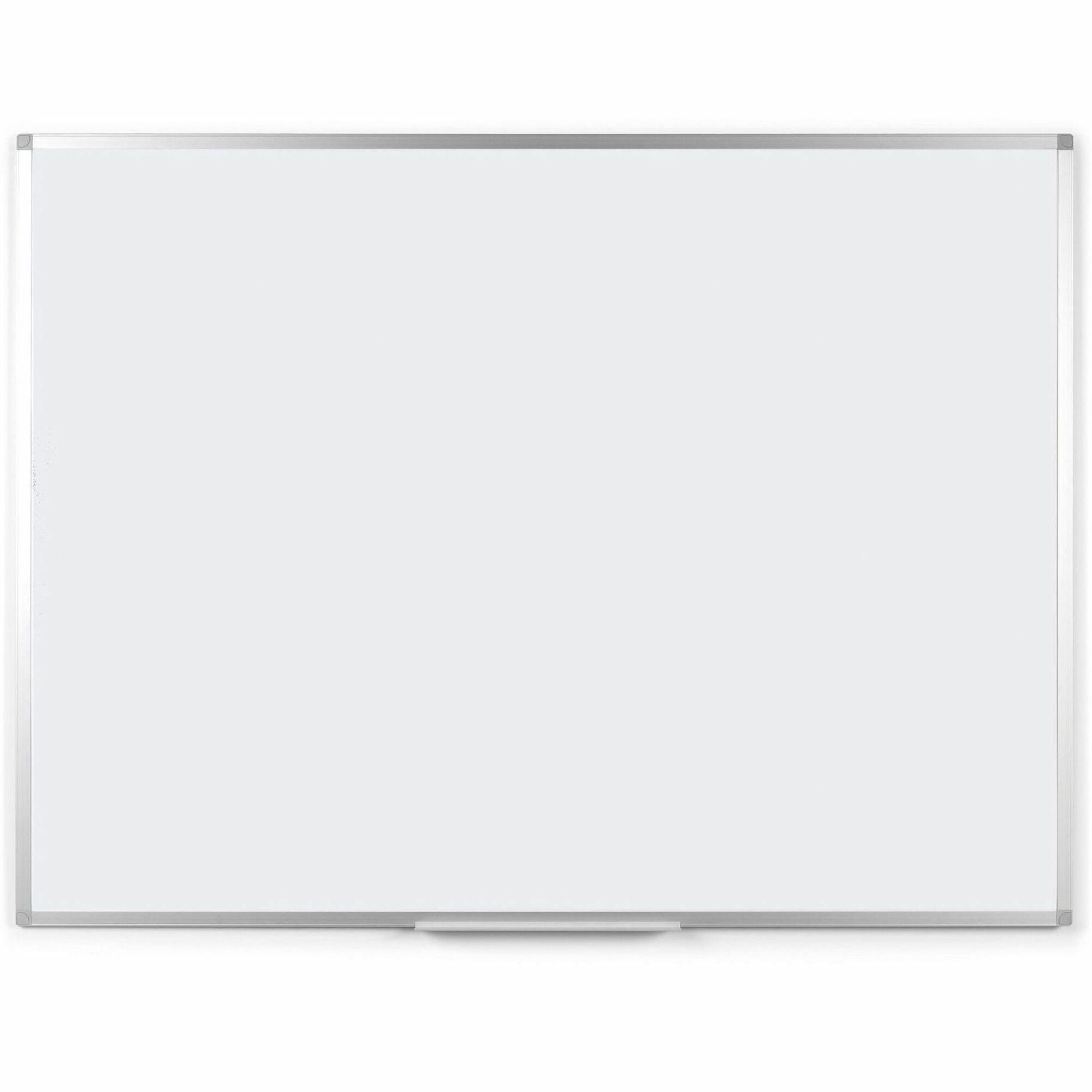 MasterVision Ayda Steel Dry Erase Board - 24" (2 ft) Width x 18" (1.5 ft) Height - White Steel Surface - Aluminum Frame - Rectangle - Horizontal/Vertical - Magnetic - 1 Each