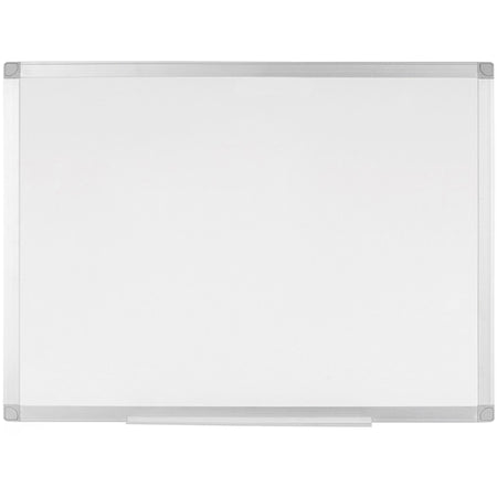MasterVision Ayda Porcelain Dry Erase Board - 36" (3 ft) Width x 24" (2 ft) Height - White Porcelain Surface - Aluminum Frame - Rectangle - Horizontal/Vertical - Magnetic - 1 Each