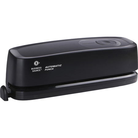 Business Source Electric Hole Punch: 3 Punch Heads 10 Sheet Capacity - Paper Punches